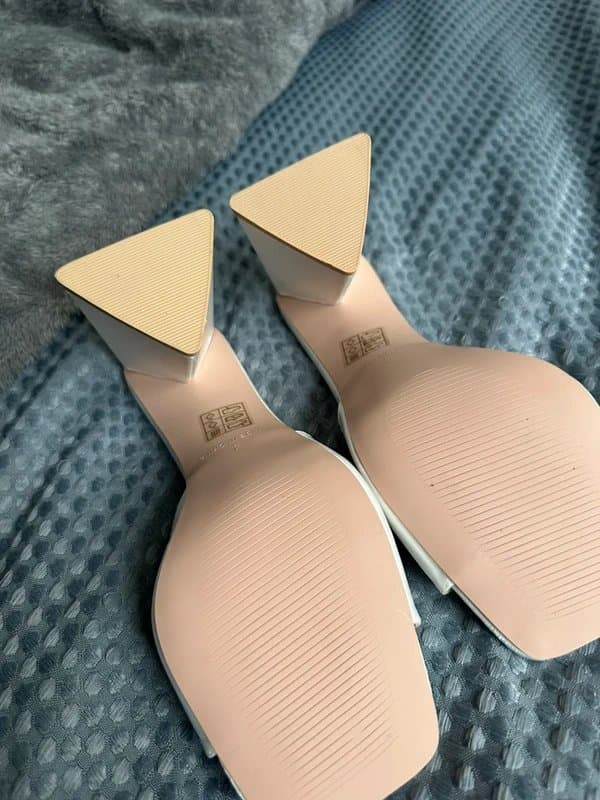 ASOS Satin White Heels