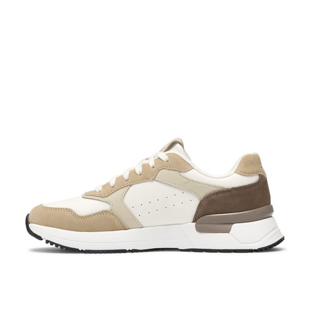 Clarks Clarks Men's Brayford Run Sand Combination Trainers in Beige - 2