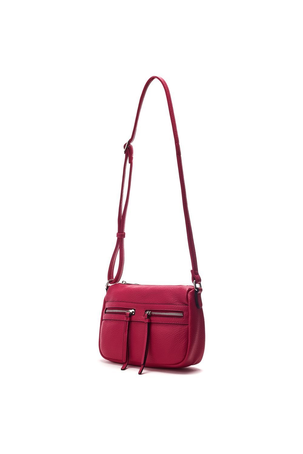 Moda In Pelle Moda In Pelle Women's 'Alex Bag' Porvair Shoulder Bag in Fuchsia - 2