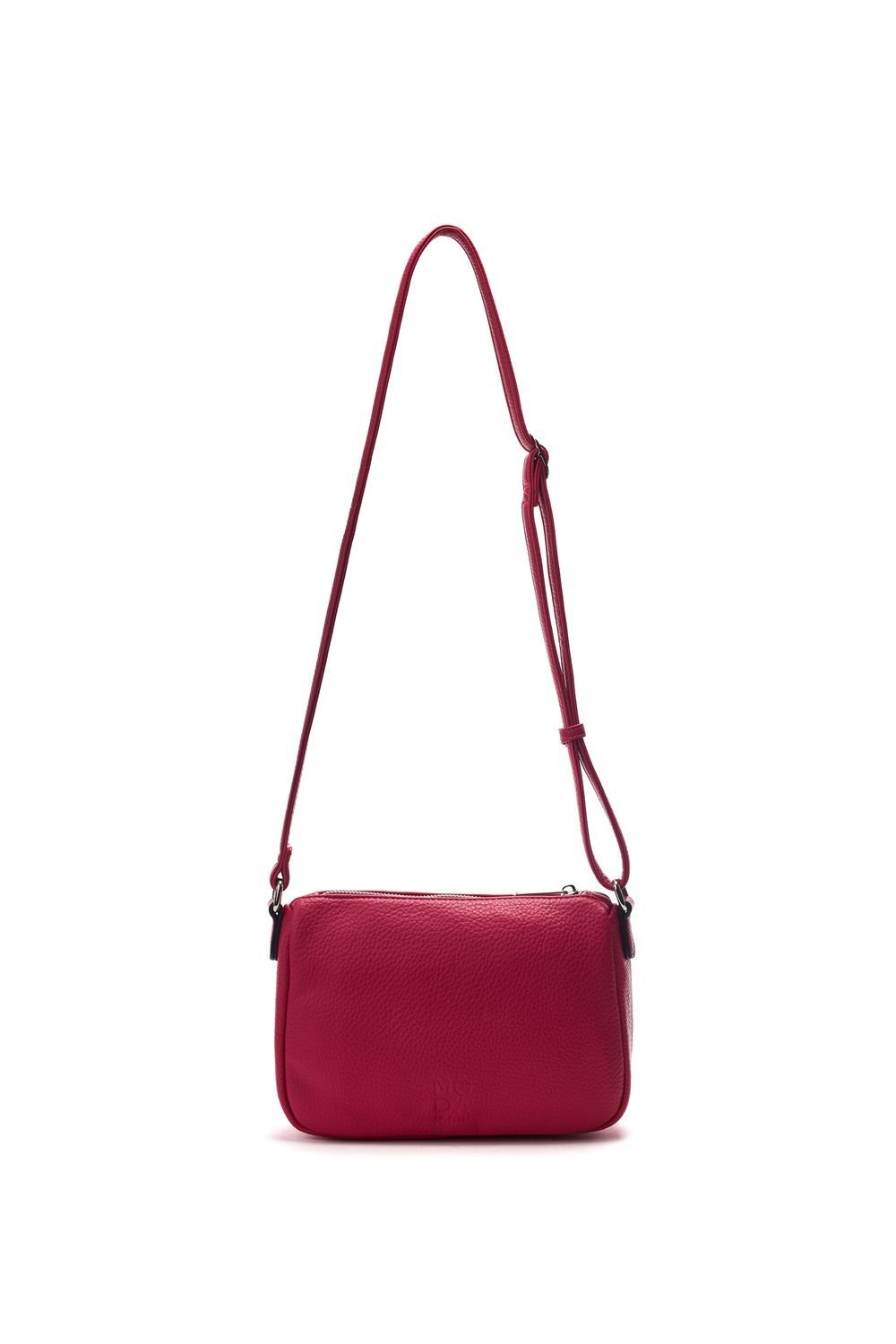 Moda In Pelle Moda In Pelle Women's 'Alex Bag' Porvair Shoulder Bag in Fuchsia - 3