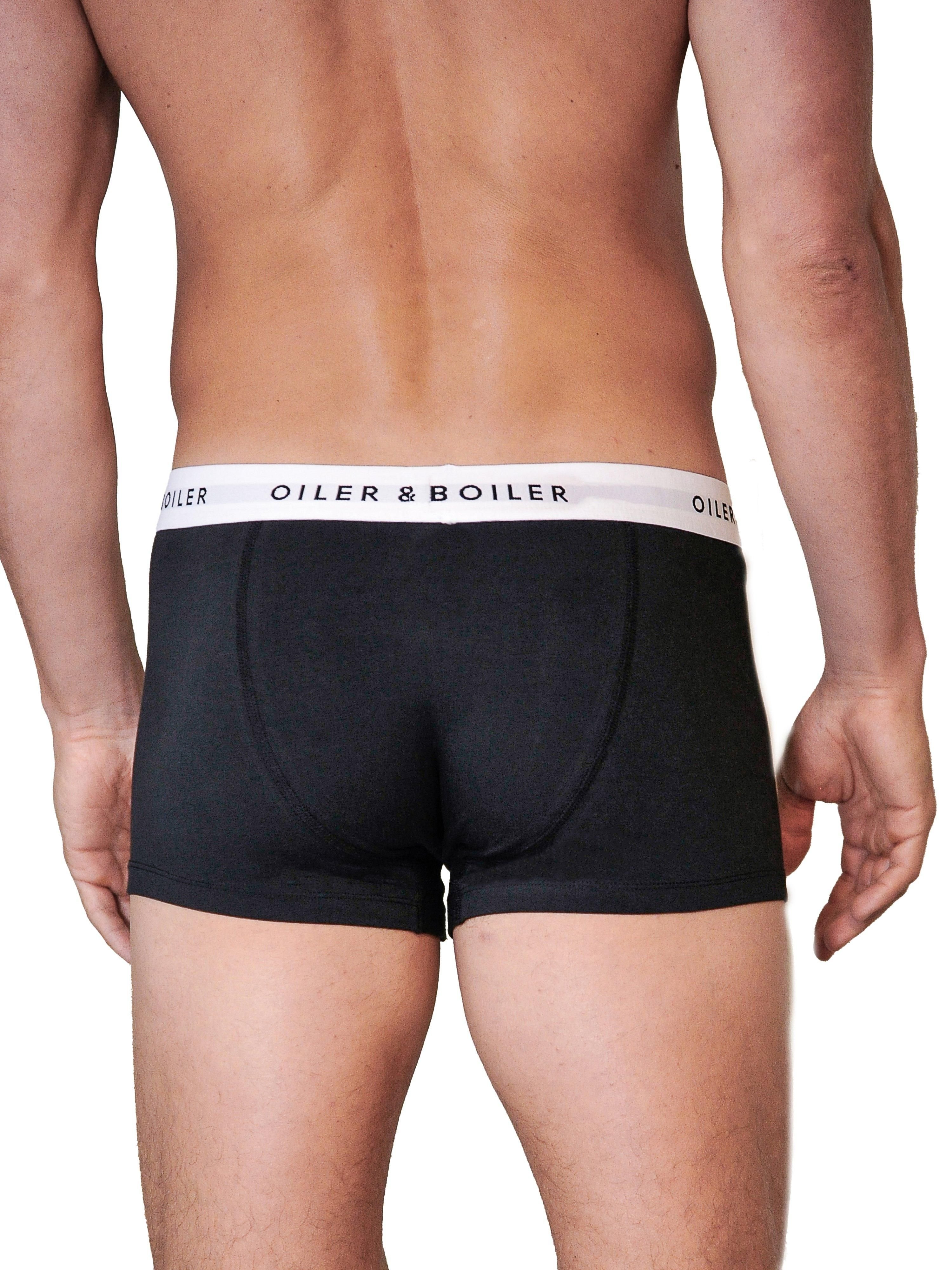 Oiler & Boiler Oiler & Boiler Men's Classic Boxer Brief in Black - 2
