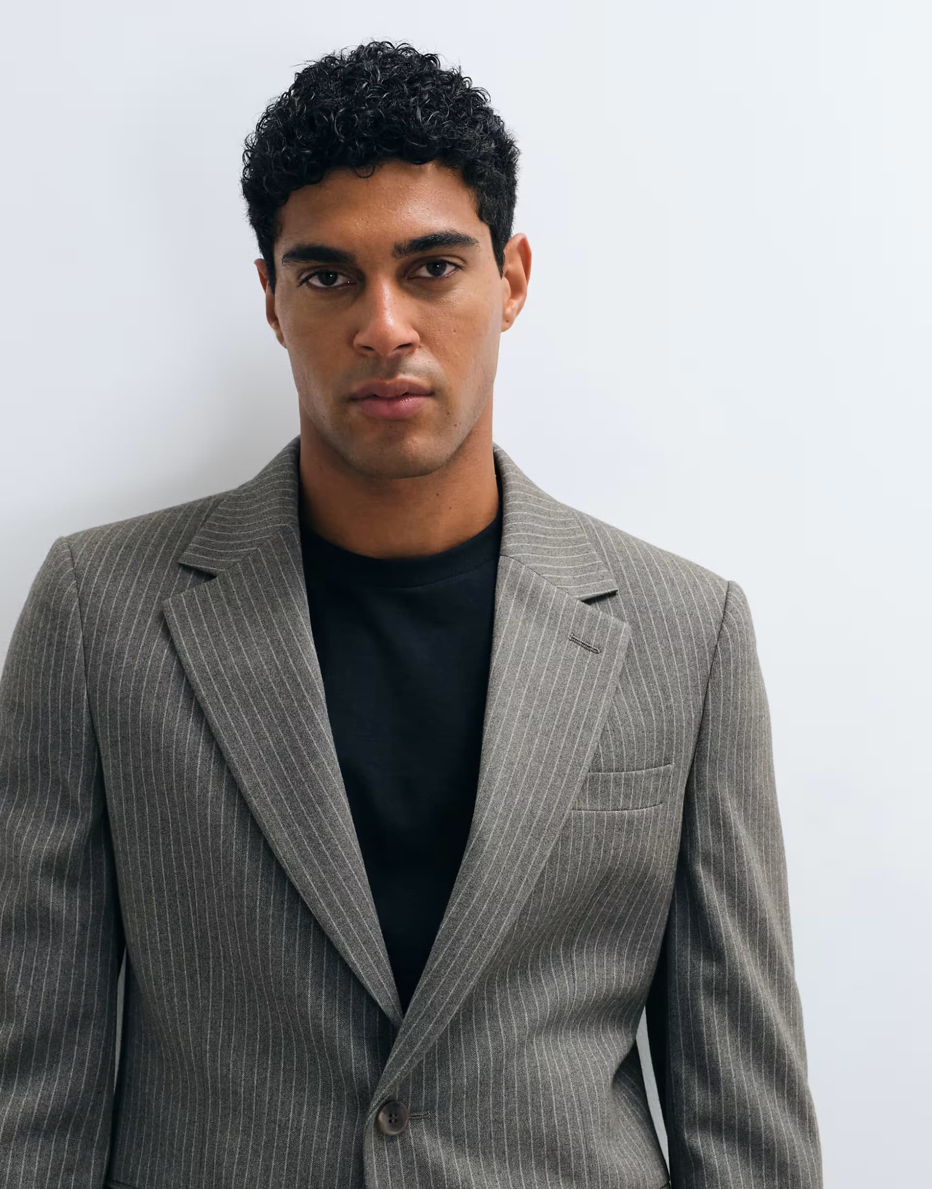 ASOS ASOS DESIGN slim suit jacket in olive green brushed flannel