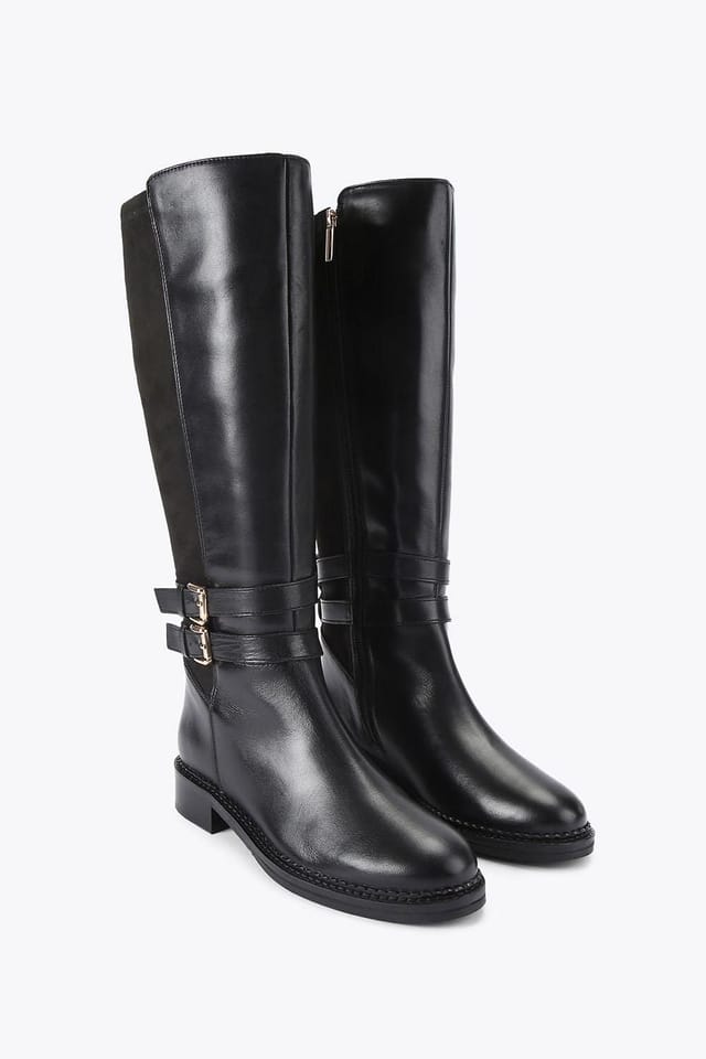 KG Kurt Geiger KG Kurt Geiger Women's 'Trying' Leather Boots in Black - 2