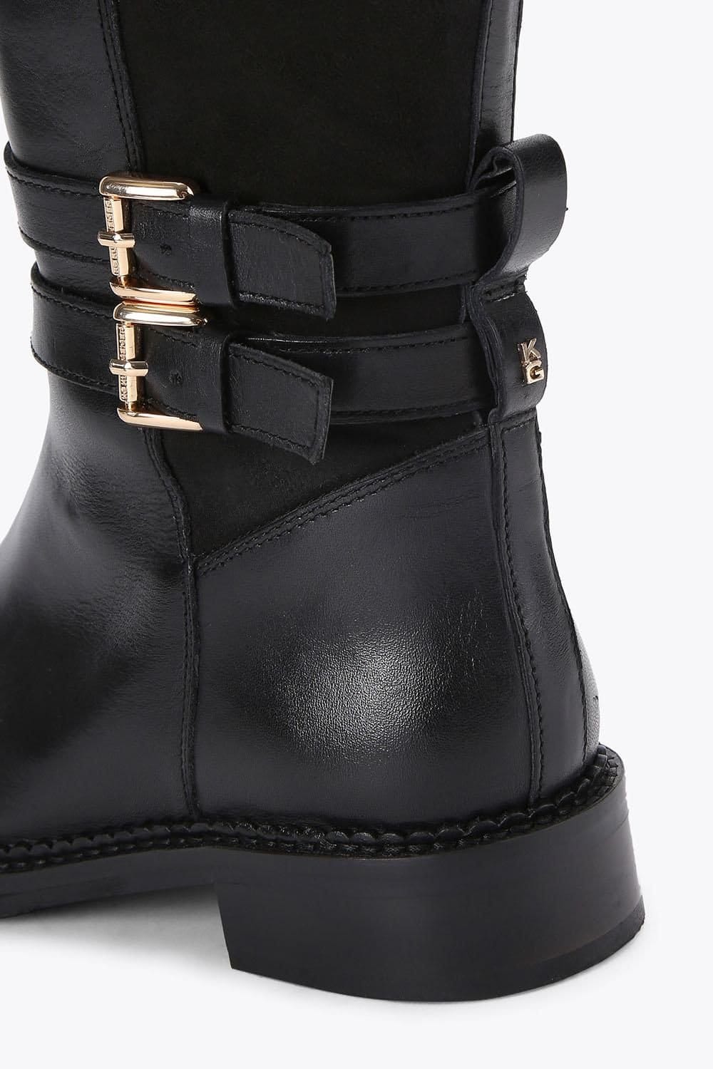 KG Kurt Geiger KG Kurt Geiger Women's 'Trying' Leather Boots in Black - 4