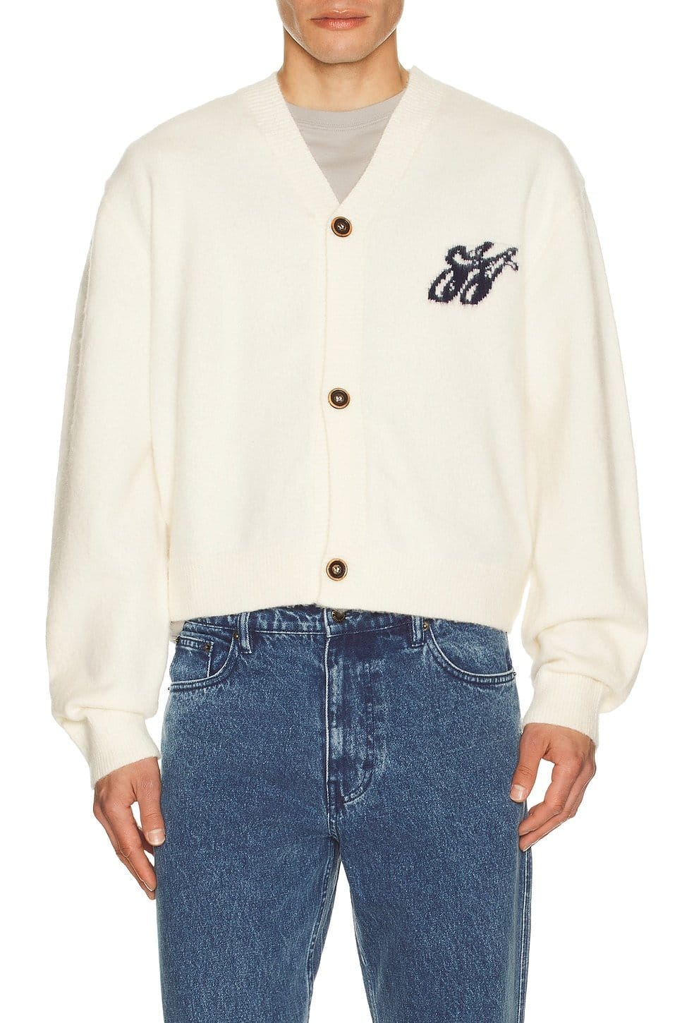 revolve H Brushed Knit Cardigan - 1