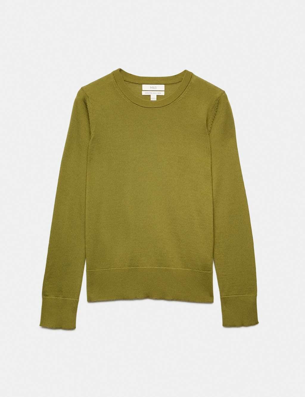 M&S Moss Pure Merino Crew Neck Jumper