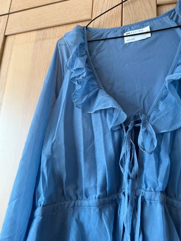 ASOS ASOS Pastel Blue Chiffon Dress