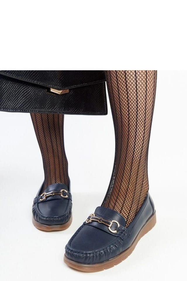 Love Lace Love Lace Women's Mocassin Anisah Slip On Buckle Loafers Round Toe Low Heel in Blue - 3