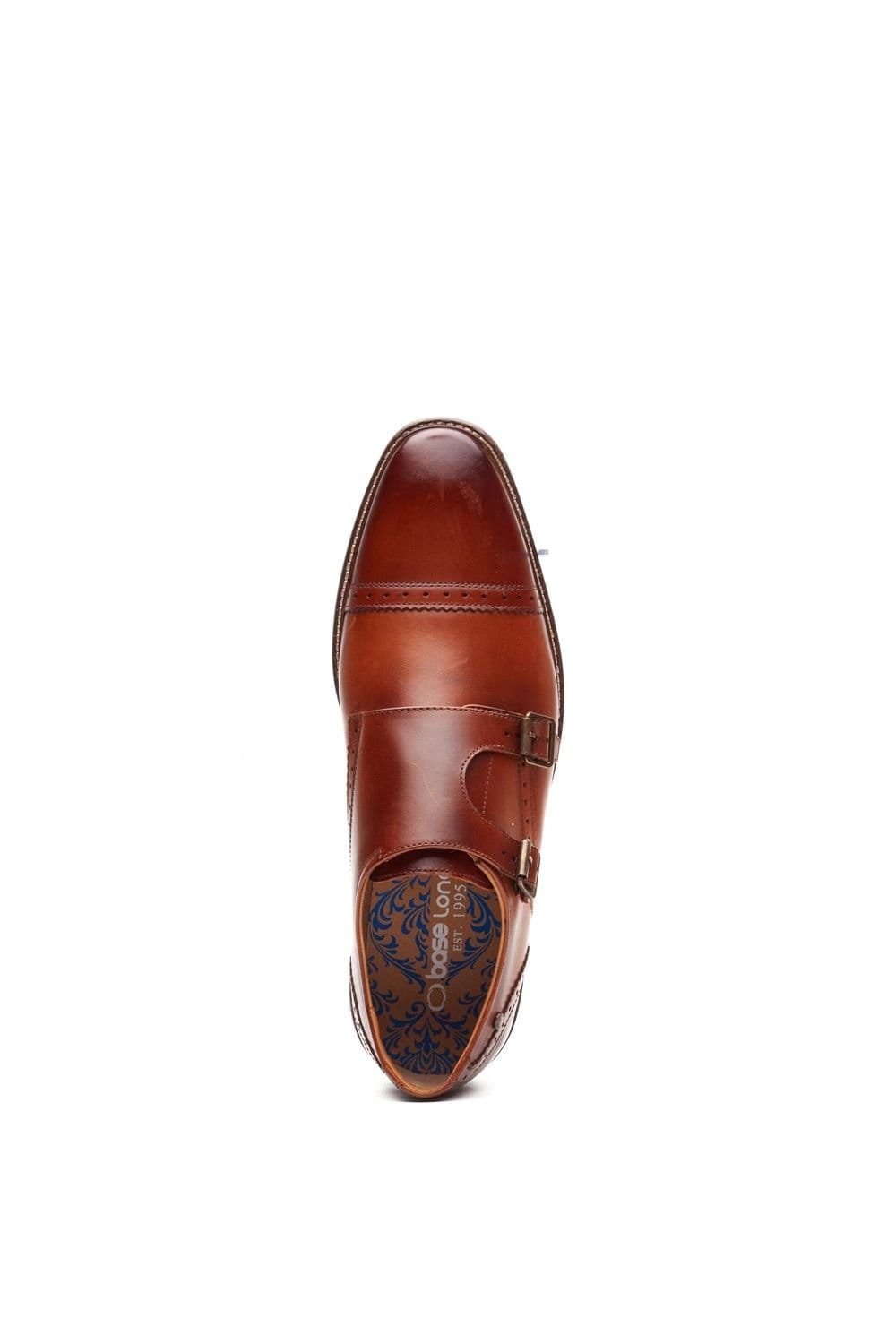 Base London Base London Men's Henley Double Monk Shoe in Tan - 4
