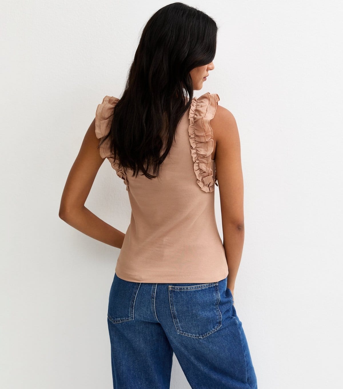 New Look Women's Pink Ruffle Sleeve Top New Look - 4