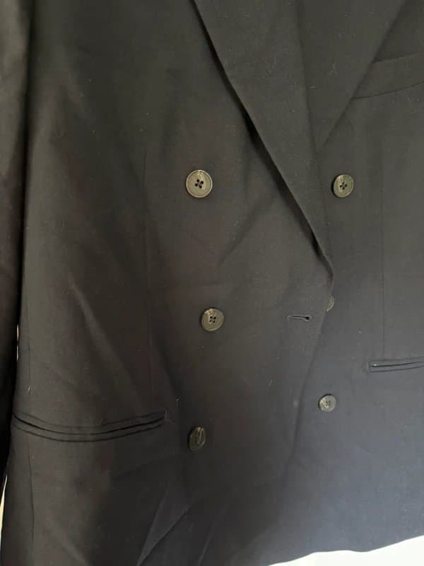 ASOS Dark Navy Double Breasted Blazer