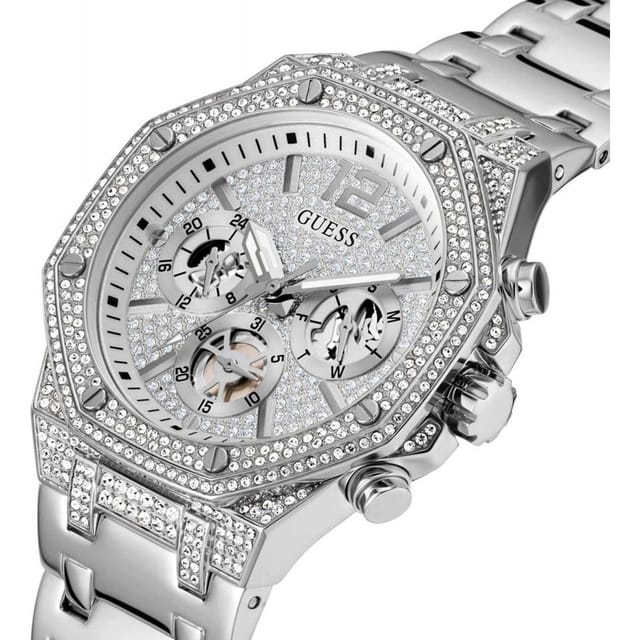 Guess Guess Men's GW0419G1 Momentum 44mm Quartz Watch in Silver - 2