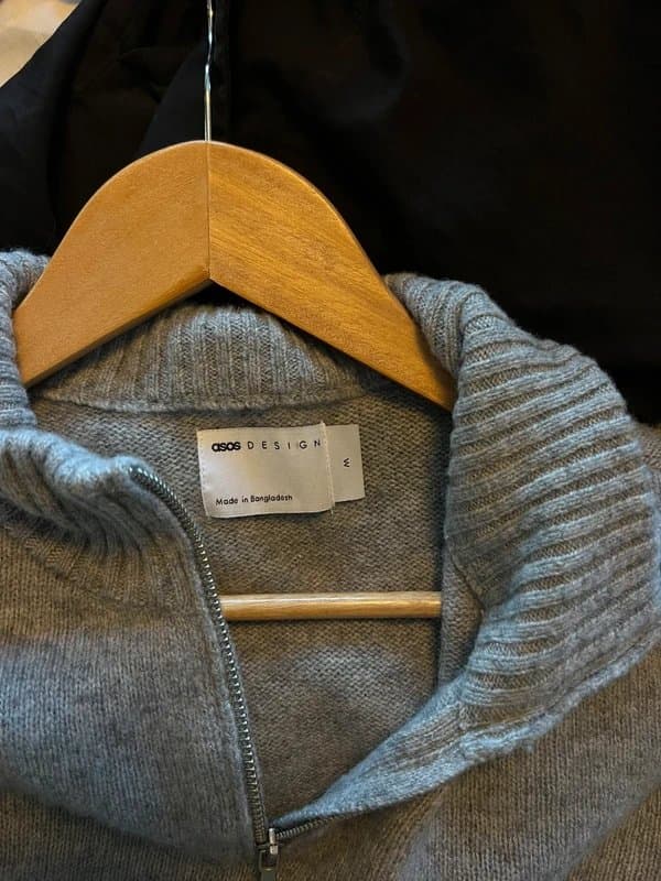 ASOS Grey ASOS Design half zip