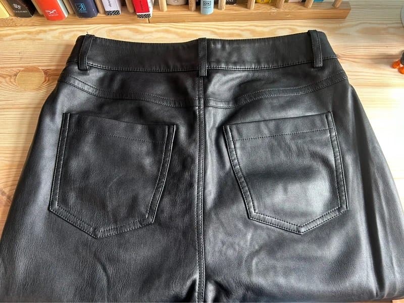 Never Fully Dressed Never Fully Dressed Black Pleather Trousers