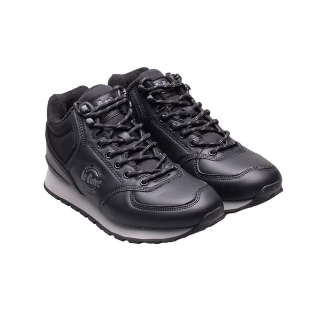 Lee Cooper Lee Cooper Men's LCJ-23-31-3060M logical Leather Trainers in Black - 3