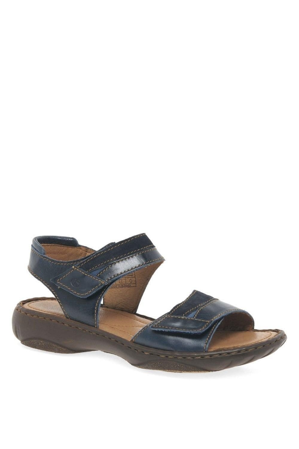 Josef Seibel Josef Seibel Women's 'Debra 19' Leather Sandals in Dark Blue - 4