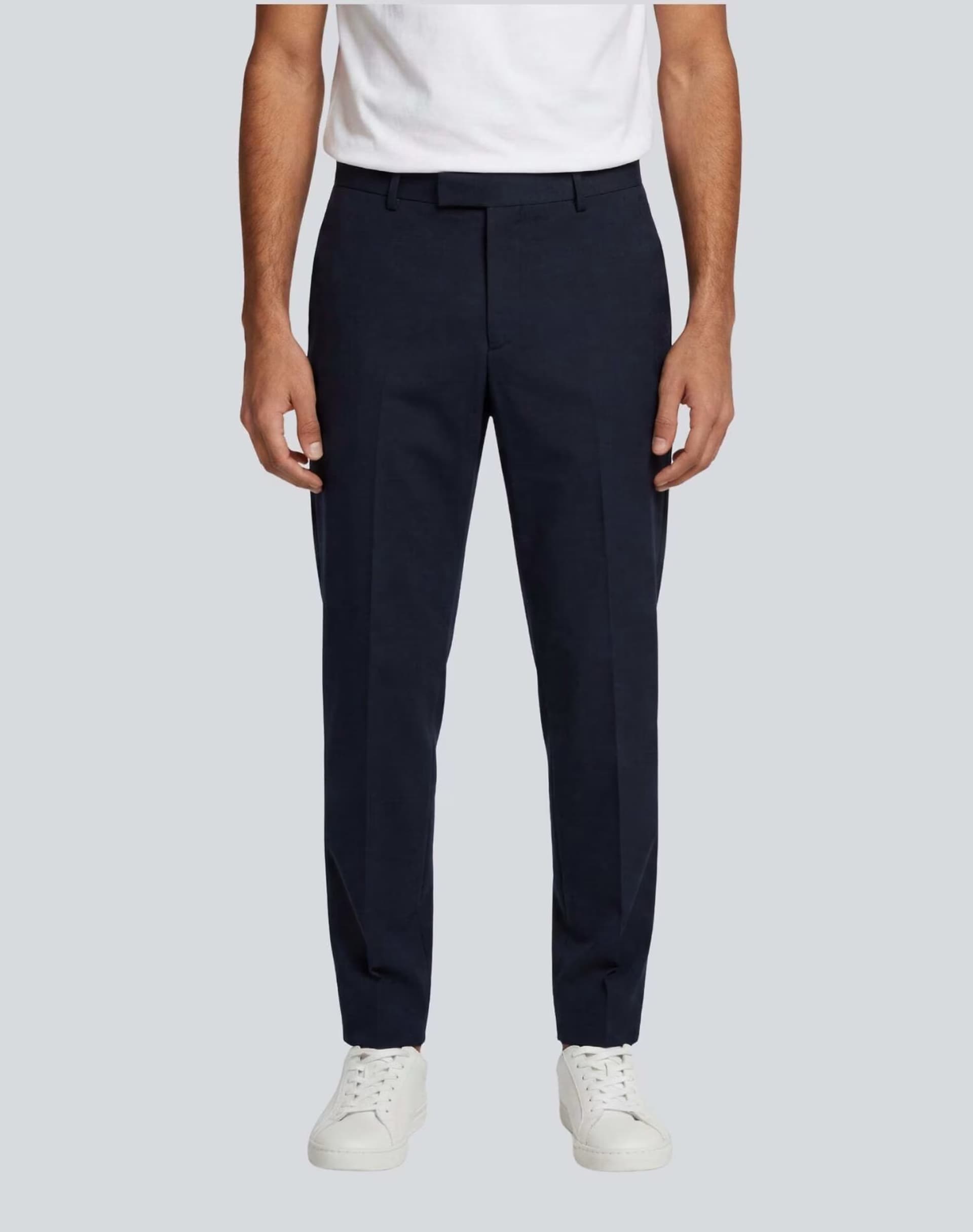 ASOS Harry Brown Arthur flannel trousers in navy