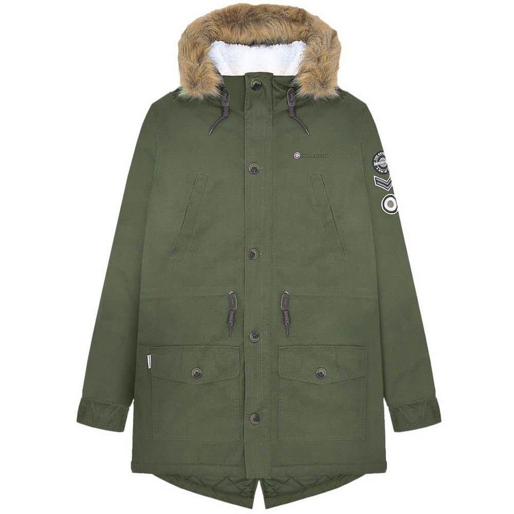 Lambretta Lambretta Men's Sherpa Lined Parka in Green