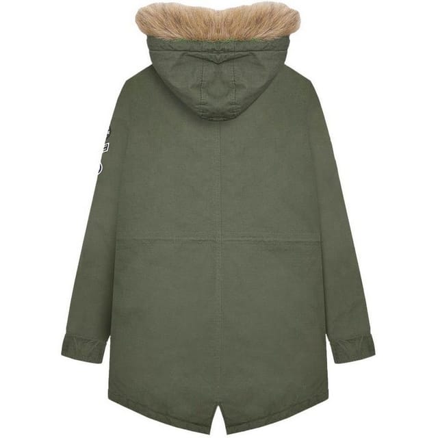 Lambretta Lambretta Men's Sherpa Lined Parka in Green - 2