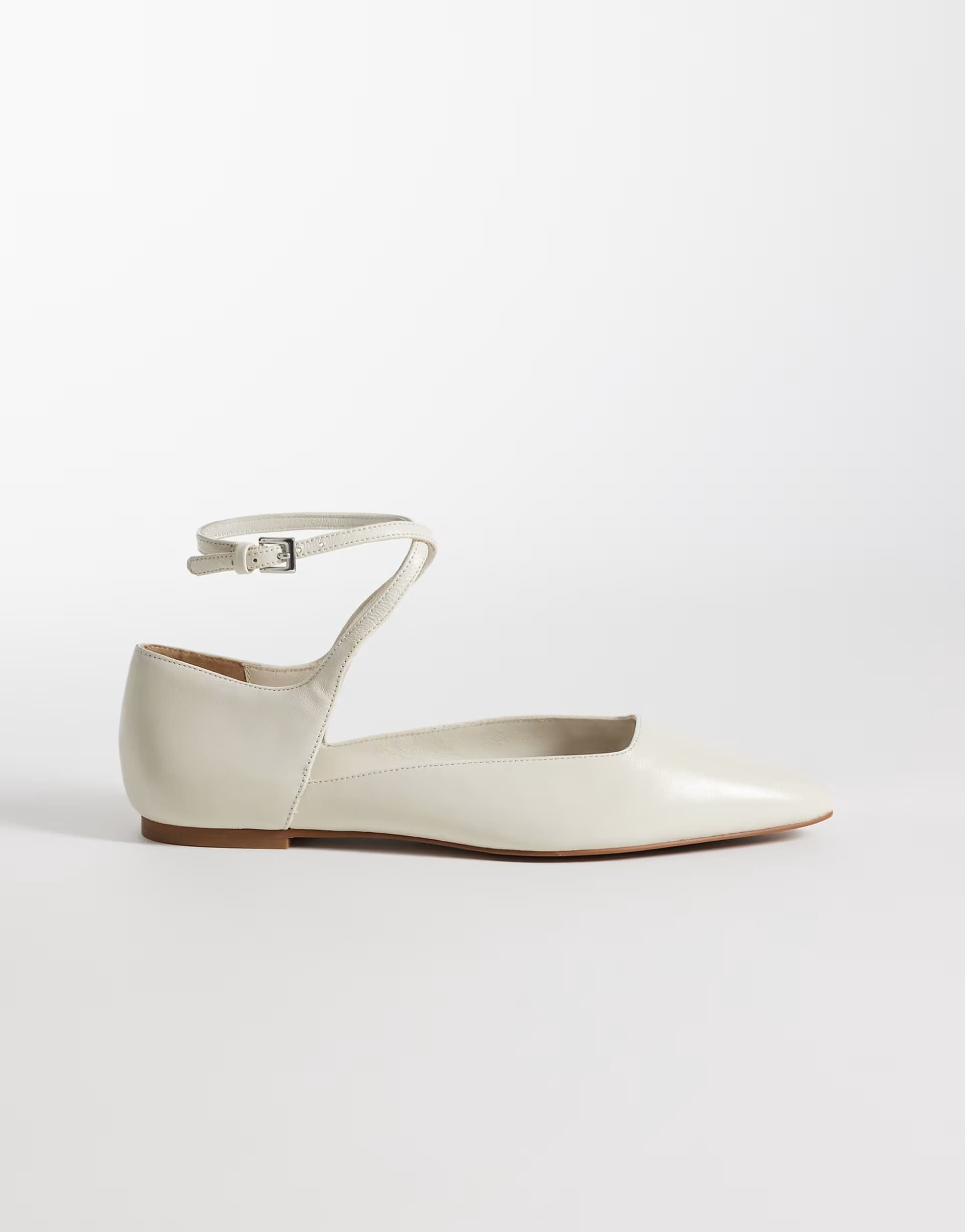 ASOS ASOS White Real Leather Ballerina Flats