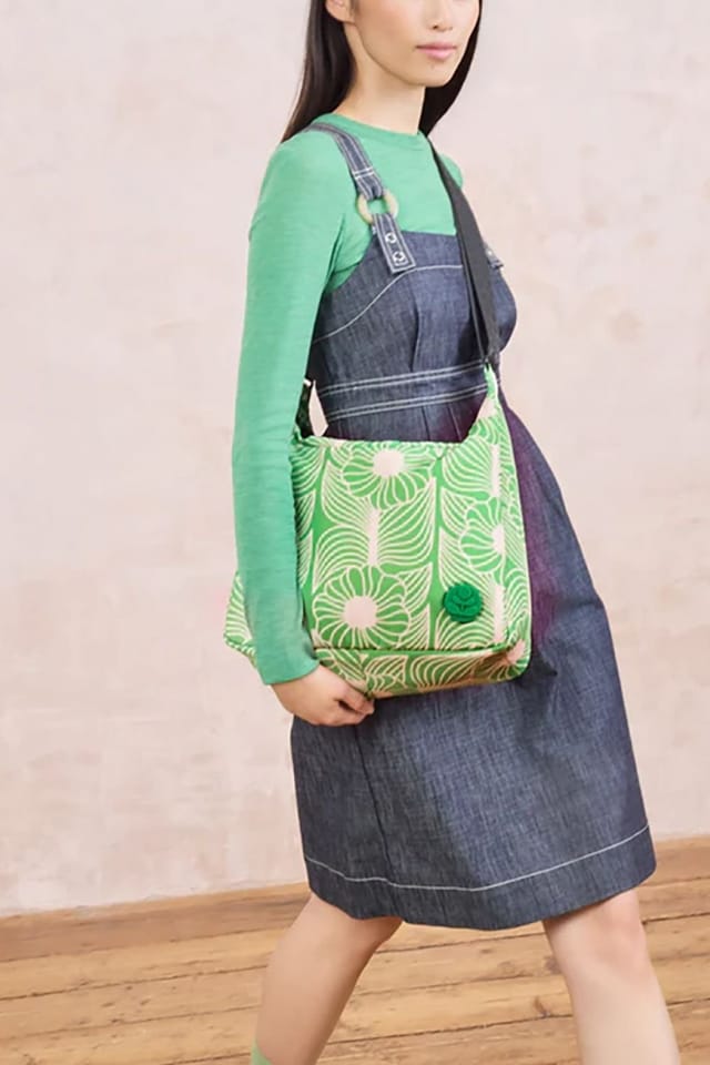 Orla Kiely Orla Kiely Women's Area Hobo Crossbody - Moonflower Spring Green - 2