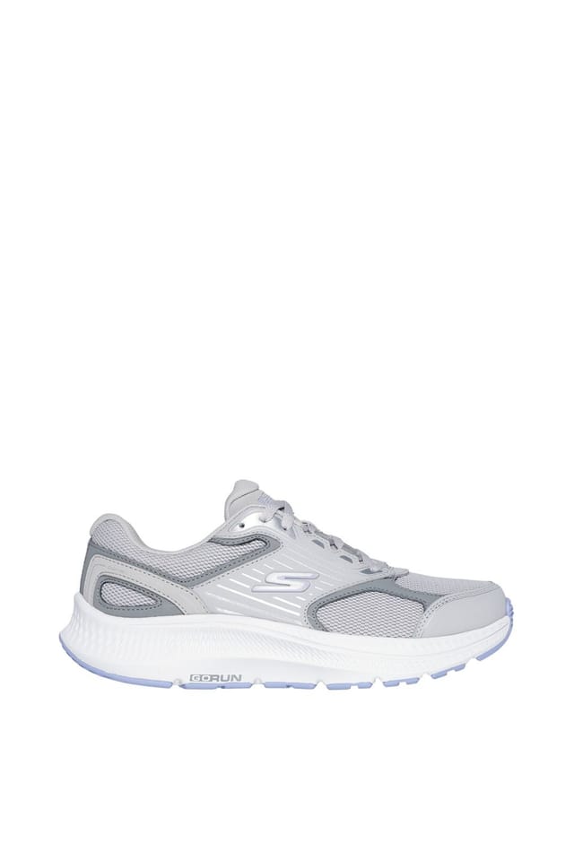 Skechers Skechers Women's GO RUN CONSISTENT 2.0 ADVANTAGE Leather Overlay Lace Up Gray Leather in Grey - 2