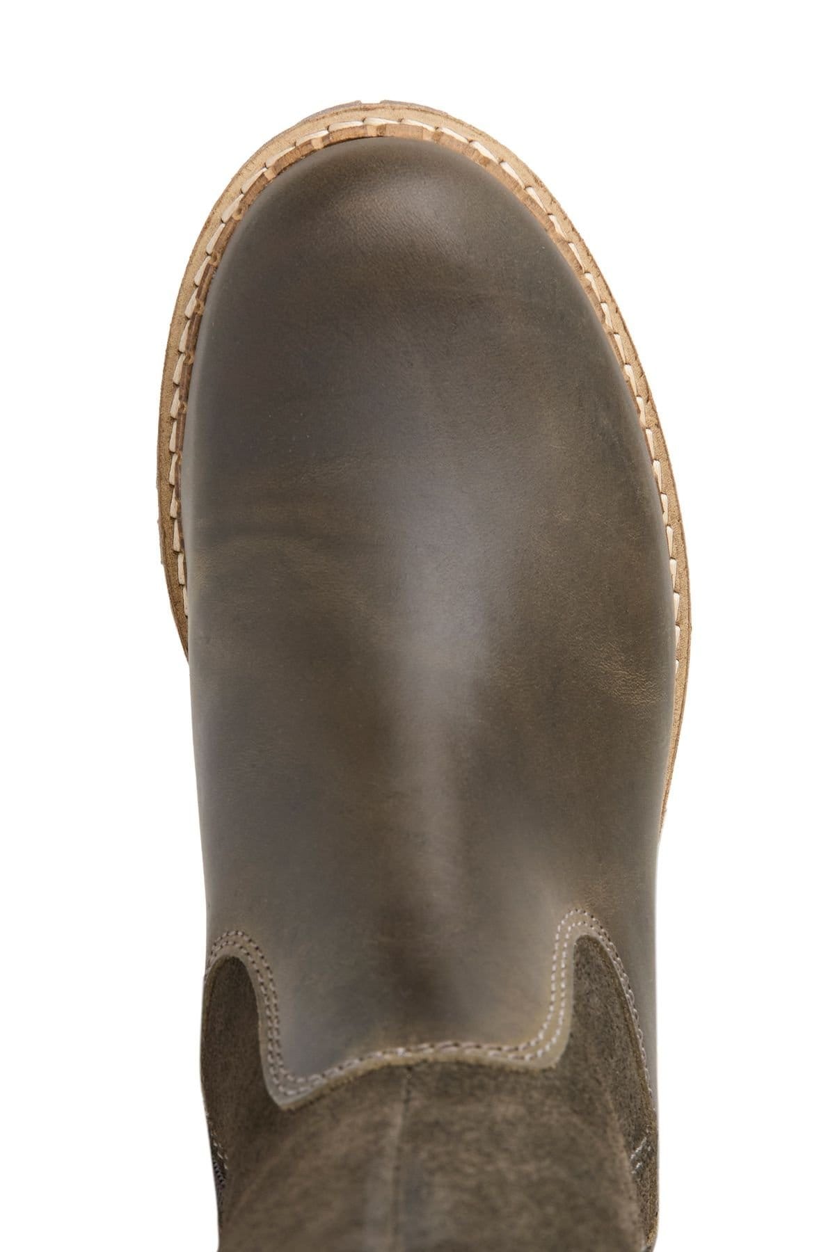 Celtic & Co Celtic & Co Women's Waterproof Shearling Lined Calf Boot in Dark Olive - 4