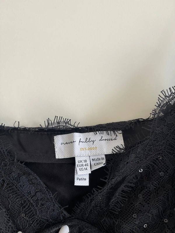 Never Fully Dressed Never Fully Dressed Mini black dress - 1