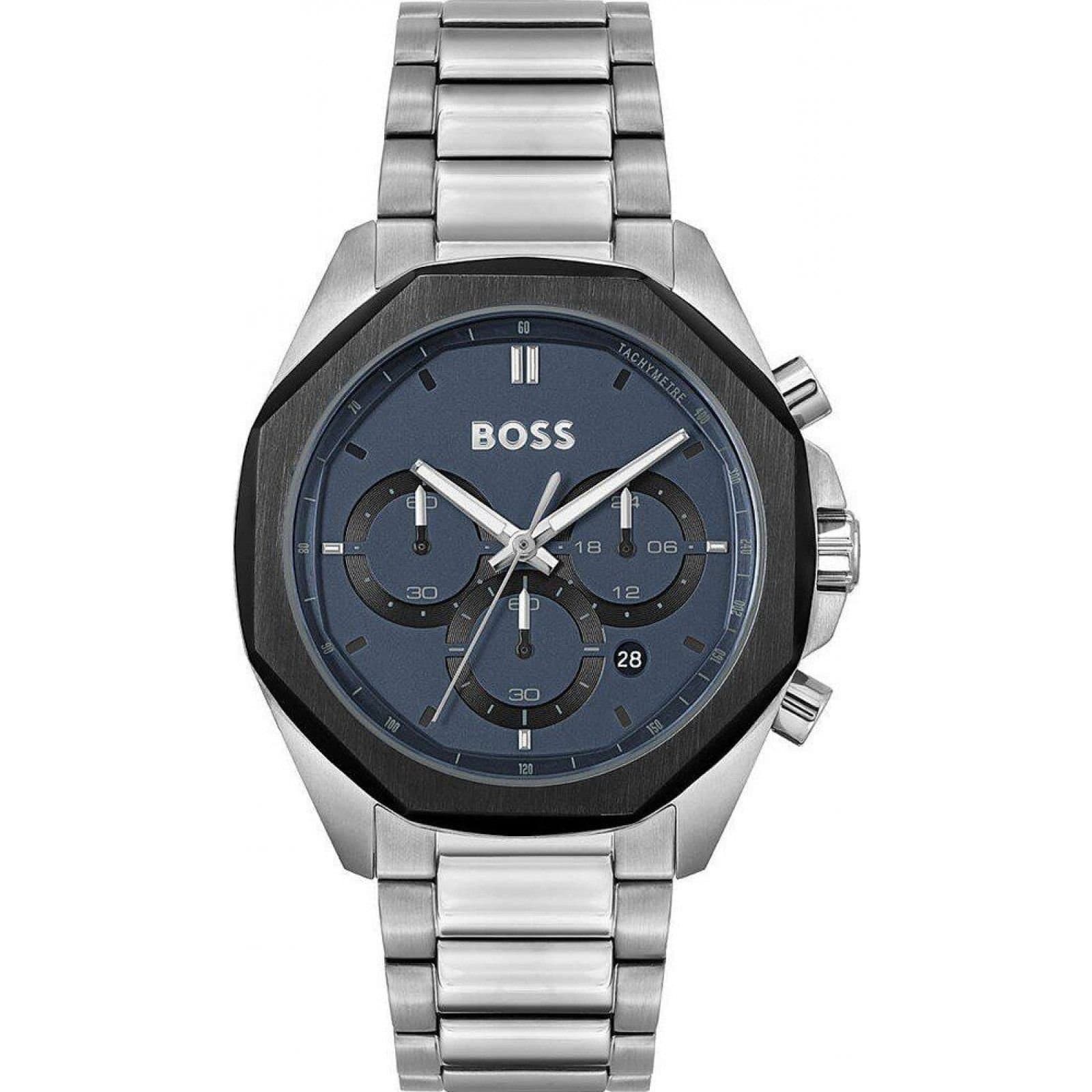 Boss BOSS Men's 1514015 43mm Quartz Watch in Silver