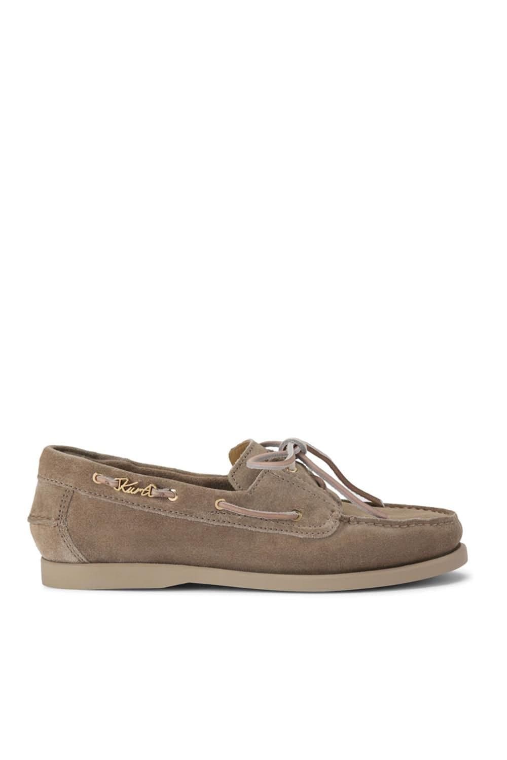 Kurt Geiger London Kurt Geiger London Men's 'Somerville Boat Shoe' Leather Shoes in Taupe