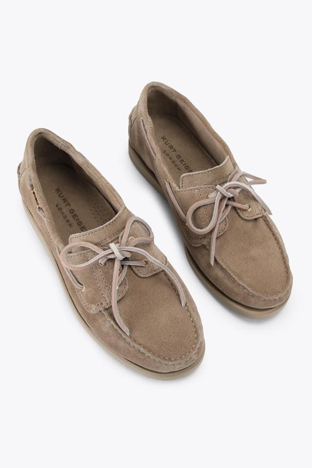 Kurt Geiger London Kurt Geiger London Men's 'Somerville Boat Shoe' Leather Shoes in Taupe - 2