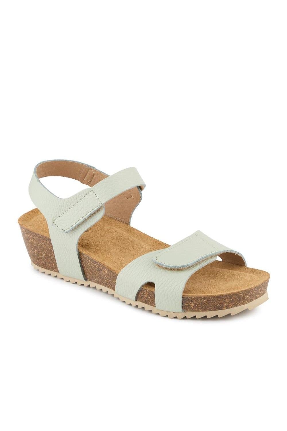 Jones Bootmaker Jones Bootmaker Women's Joanie Leather Sandals in Mint