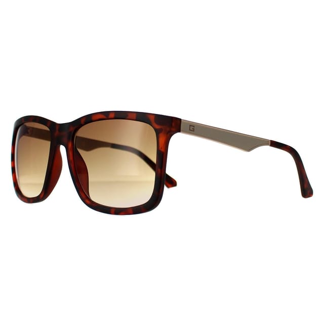 Guess Guess Men's Rectangle Dark Havana Brown Gradient GF0171 - 2