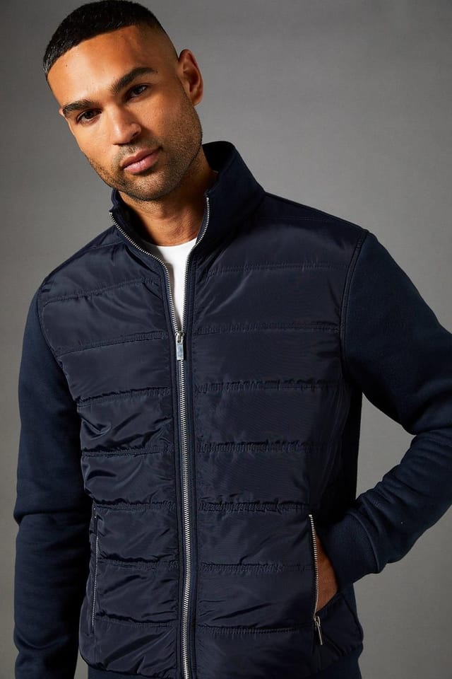 Burton Burton Men's Navy Hybrid Padded Jacket - 2