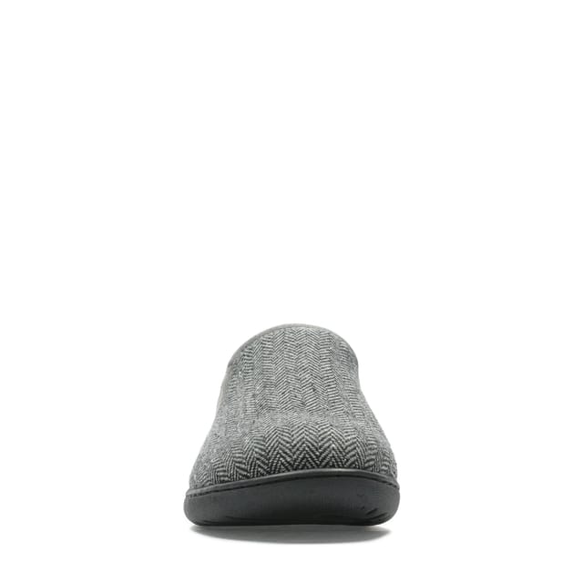 Clarks Clarks Men's King Ease Dark Grey Interest Slippers, Slip Ons - 3
