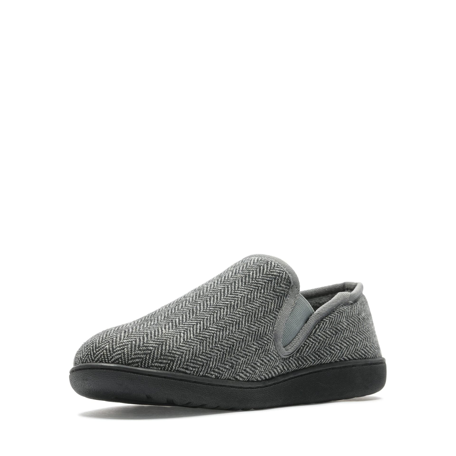 Clarks Clarks Men's King Ease Dark Grey Interest Slippers, Slip Ons - 4