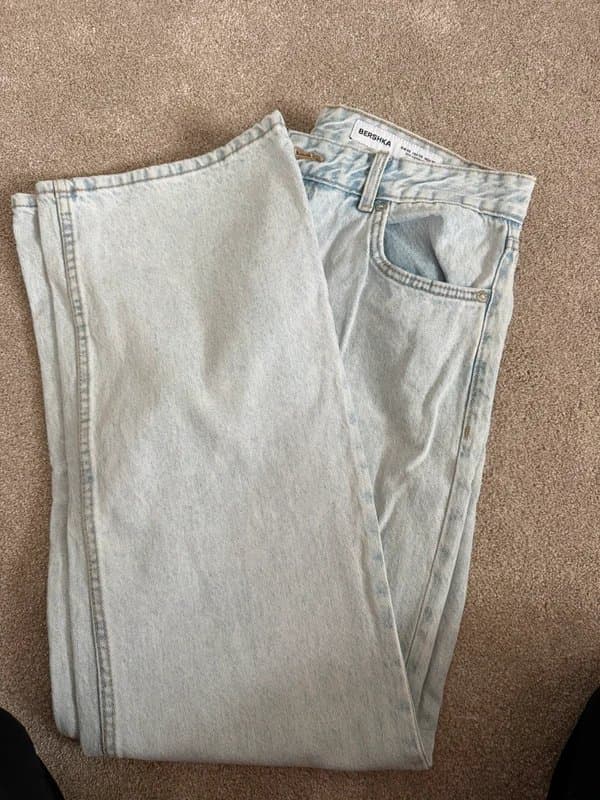 Bershka Bershka light denim straight jeans