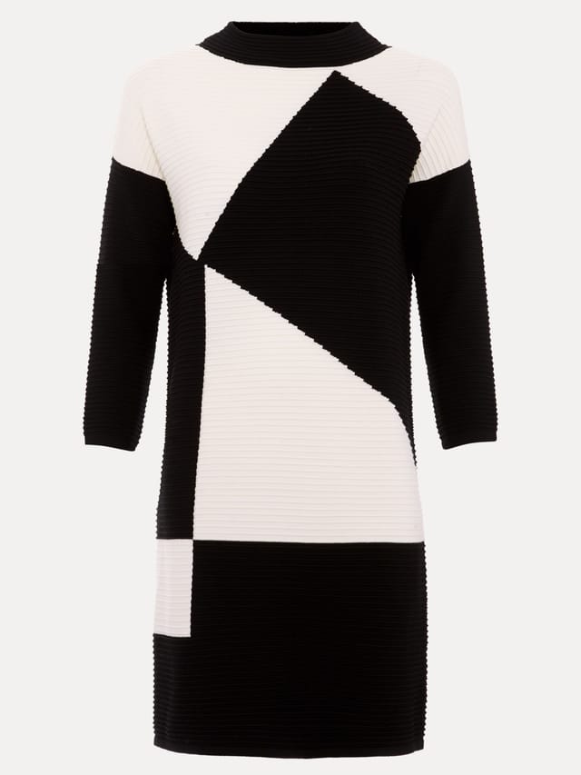 Phase Eight Phase Eight Women's Hetty Long Sleeve Colour Block Tunic in Black - 2