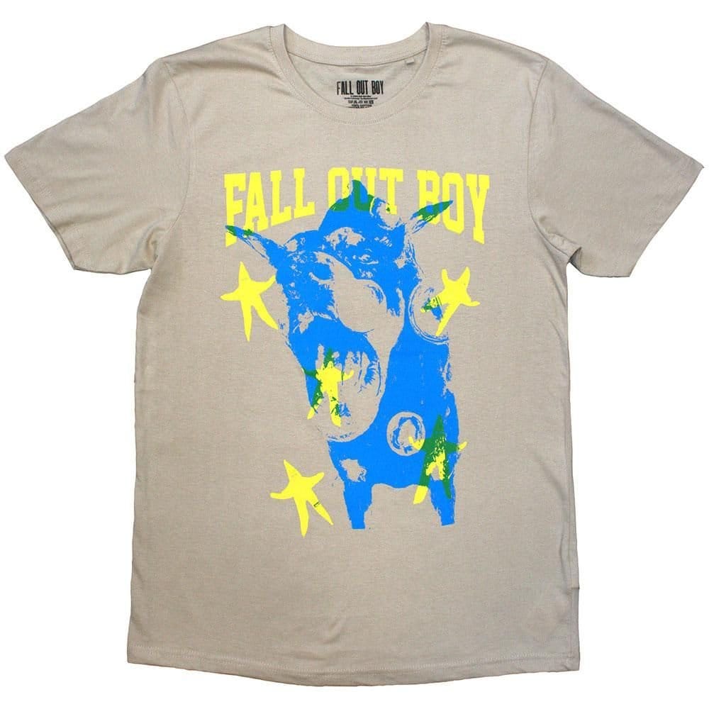 Fall Out Boy Fall Out Boy Men's Dog T-Shirt in Light Sand - 1