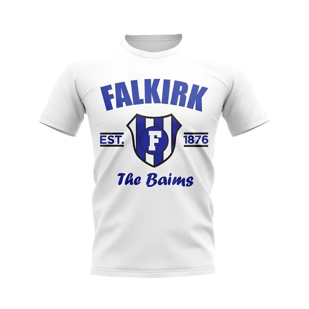 Falkirk Falkirk Men's Personalised Established Football T-Shirt White