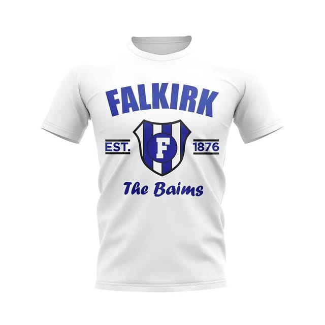 Falkirk Falkirk Men's Personalised Established Football T-Shirt White - 2