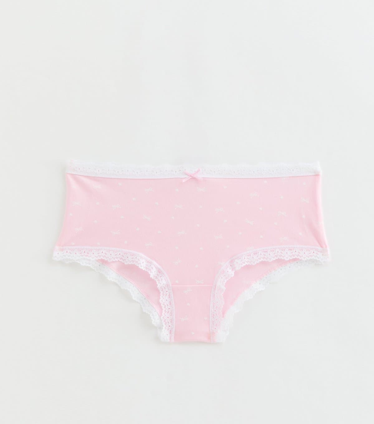 New Look Girls' Light Pink Bow Print Short Briefs New Look