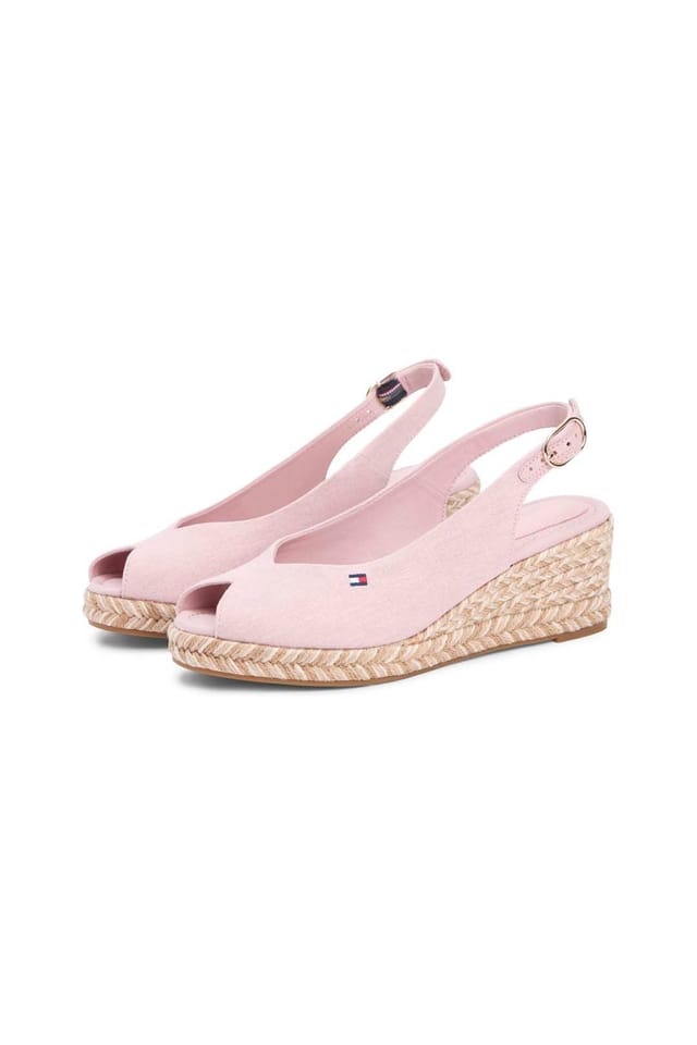 Tommy Hilfiger Tommy Hilfiger Women's Mid Wedge Espad Slingback Speck Foggy Pink - 2