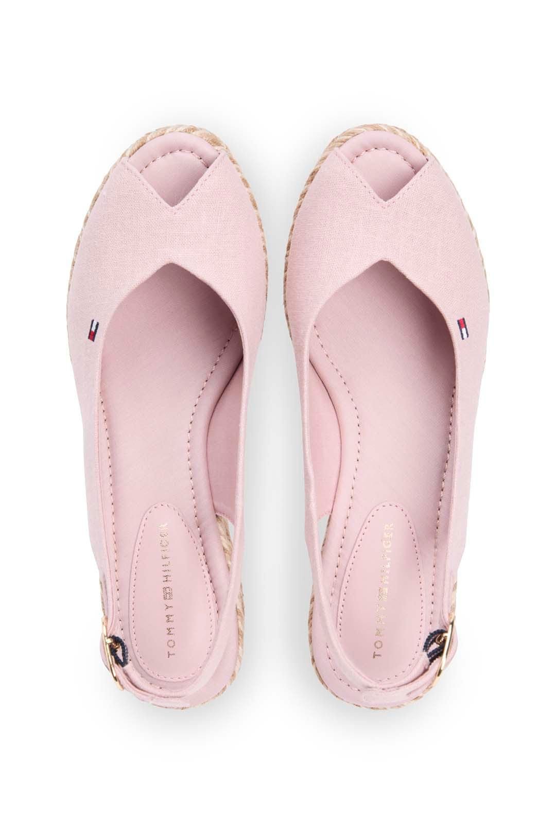 Tommy Hilfiger Tommy Hilfiger Women's Mid Wedge Espad Slingback Speck Foggy Pink - 4