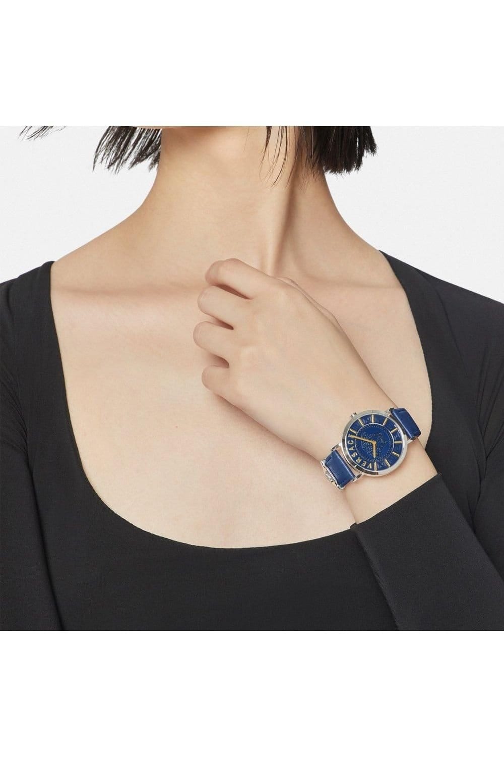 Versace Versace Women's VEK400121 36mm Quartz Watch in Blue - 4