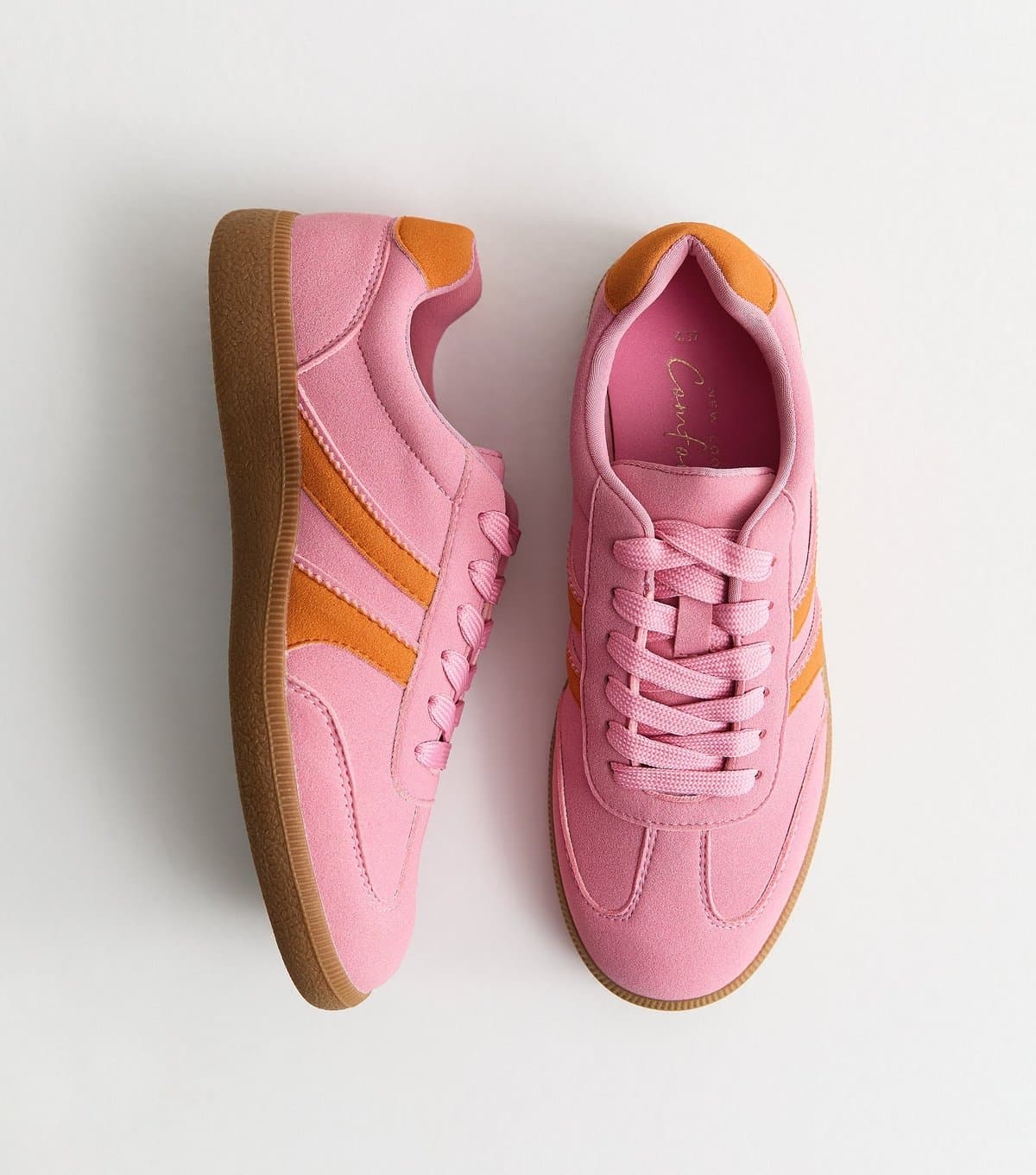 New Look New Look Pink Faux Suede Trainers