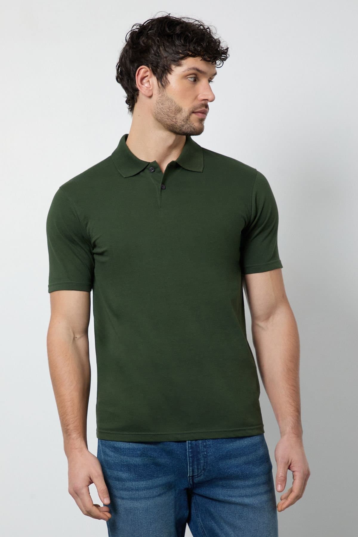 Burton Burton Men's Dark Green Jersey Polo Shirt