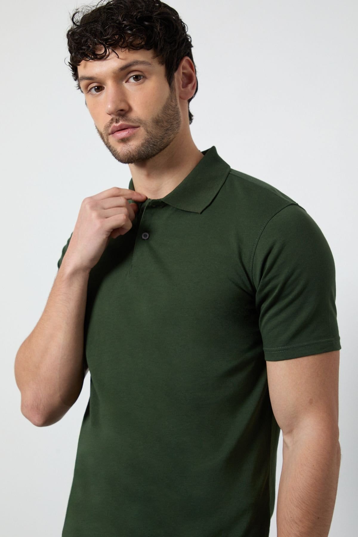 Burton Burton Men's Dark Green Jersey Polo Shirt - 4