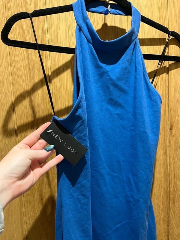 New Look Brand new blue halter neck dress
