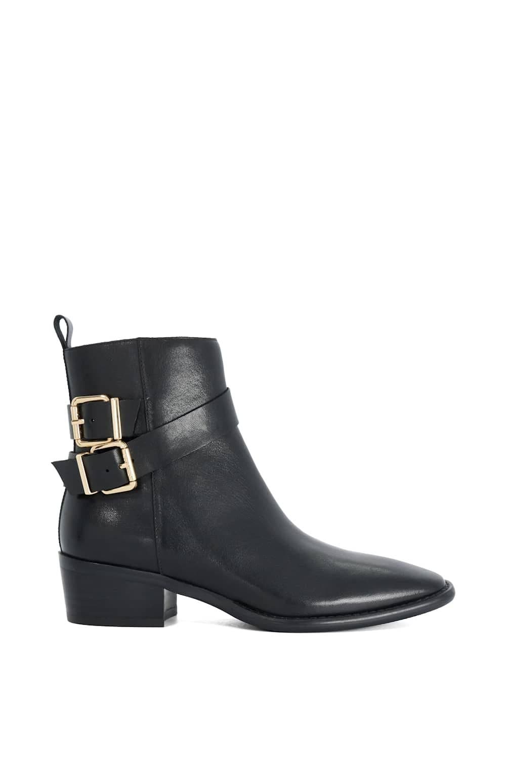 Dune London Dune London Women's 'Pattin' Leather Ankle Boots in Black